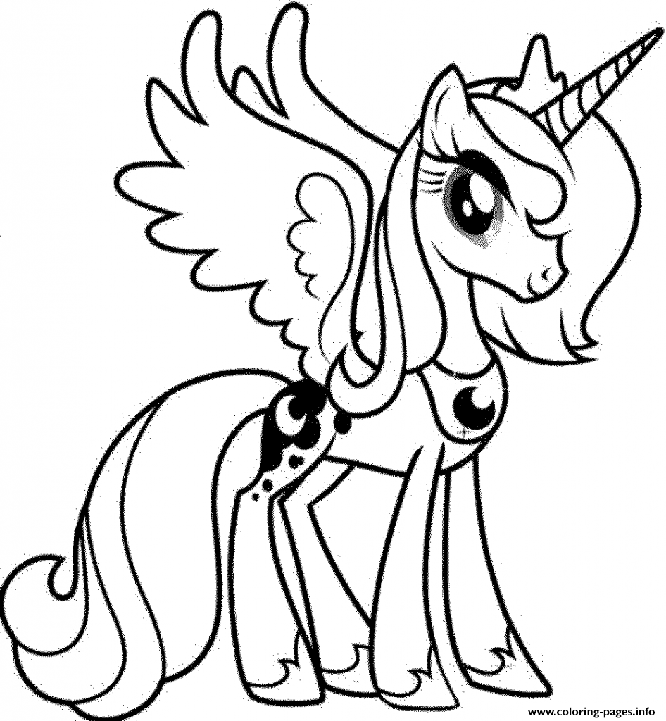 My little pony unicorn pinkie pie coloring page printable