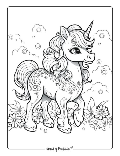 The best unicorn coloring pages for kids adults