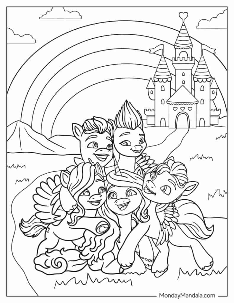 My little pony coloring pages free pdf printables