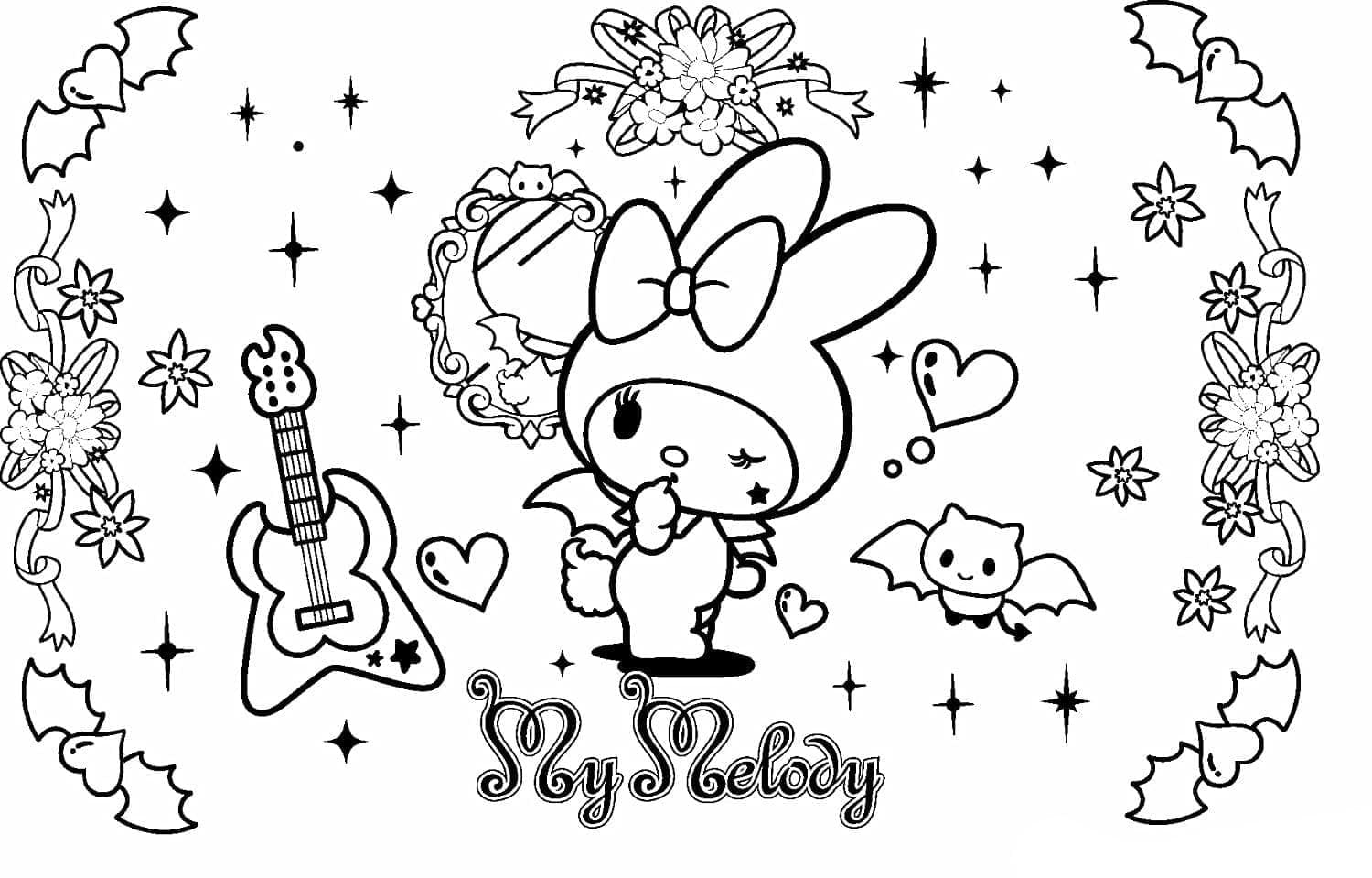 My melody coloring pages