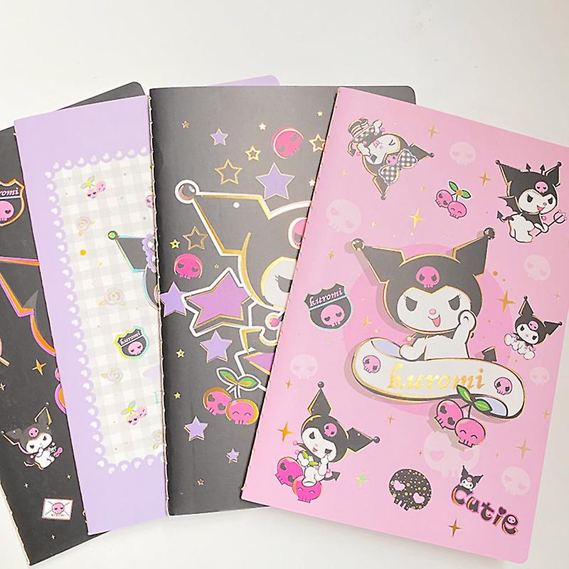 Kawaii sanriod notebook kuromi my melody cinnamoroll cartoon anime portable coloring page notepad hand ledger student word book