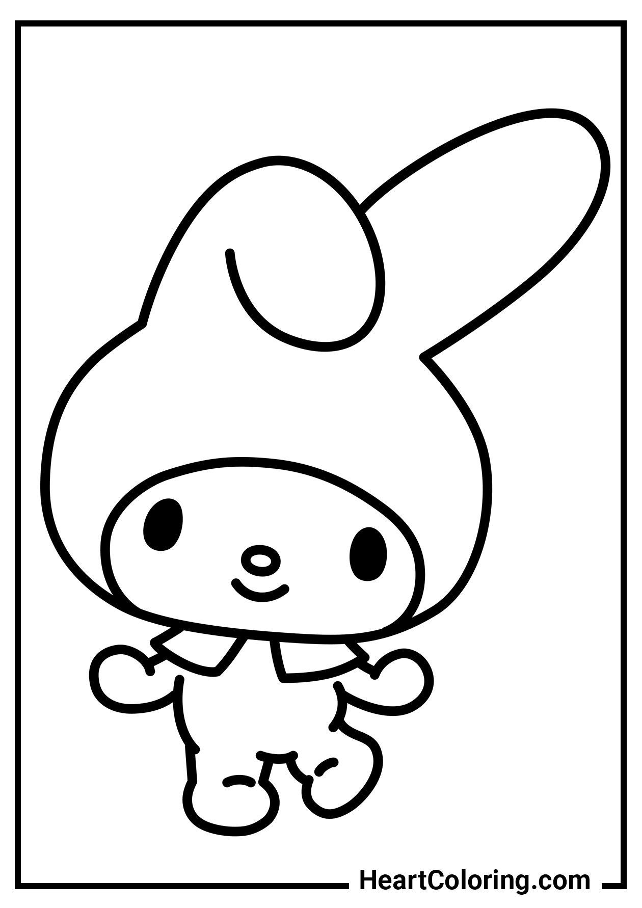 Onegai my melody coloring pages to print on a