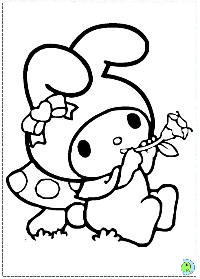 My melody coloring page