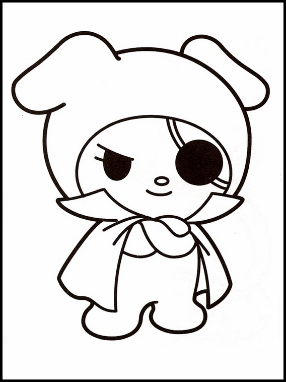 Onegai my melody coloring pages