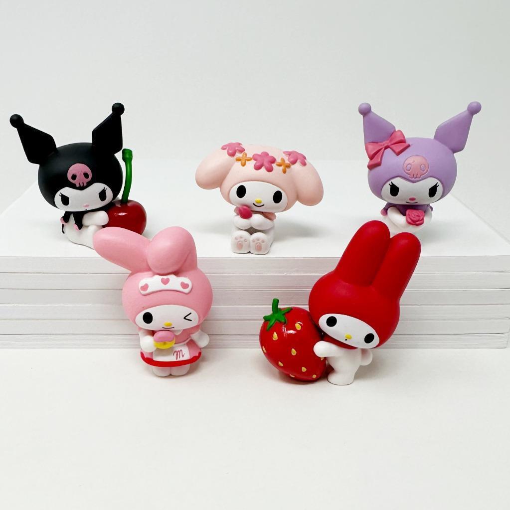 Twinchees sanrio my melody kuromi favorite color mini figure plete set a