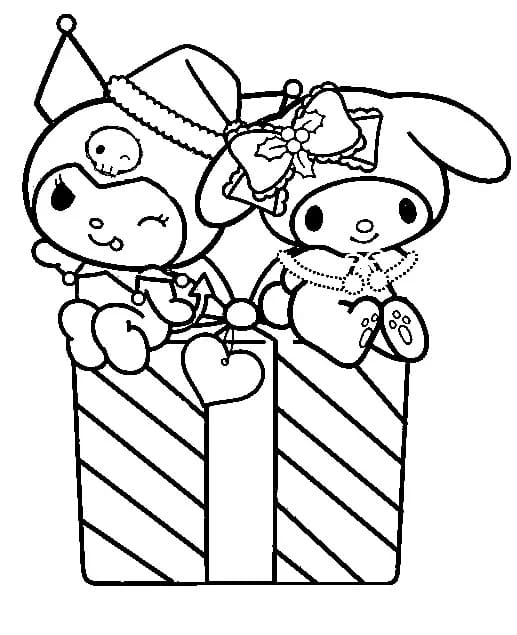 Kuromi coloring pages