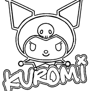 Kuromi coloring pages printable for free download