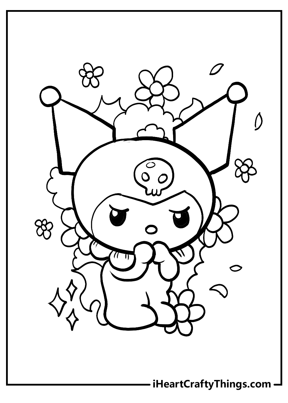 Printable kuromi coloring pages updated