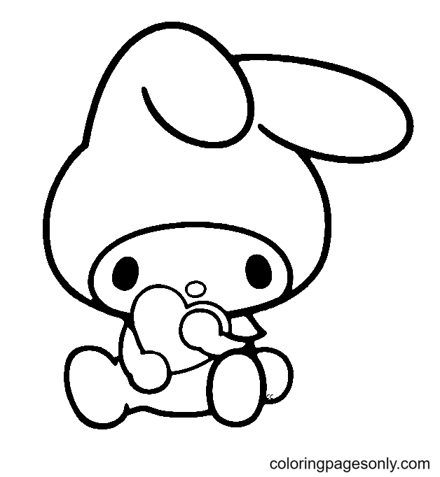 My melody coloring pages