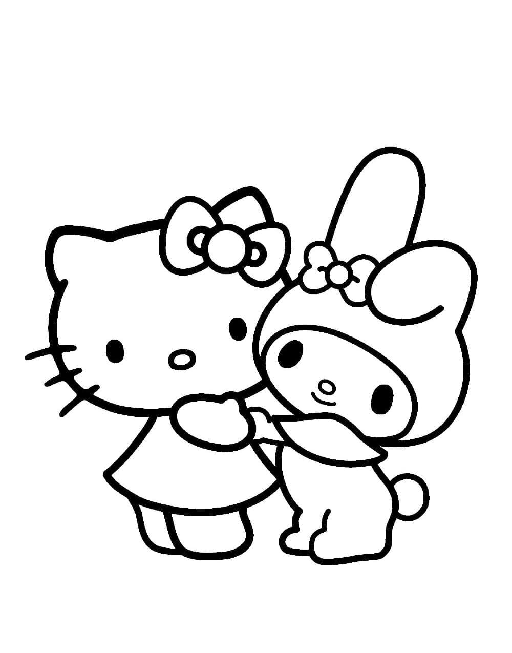 My melody coloring pages