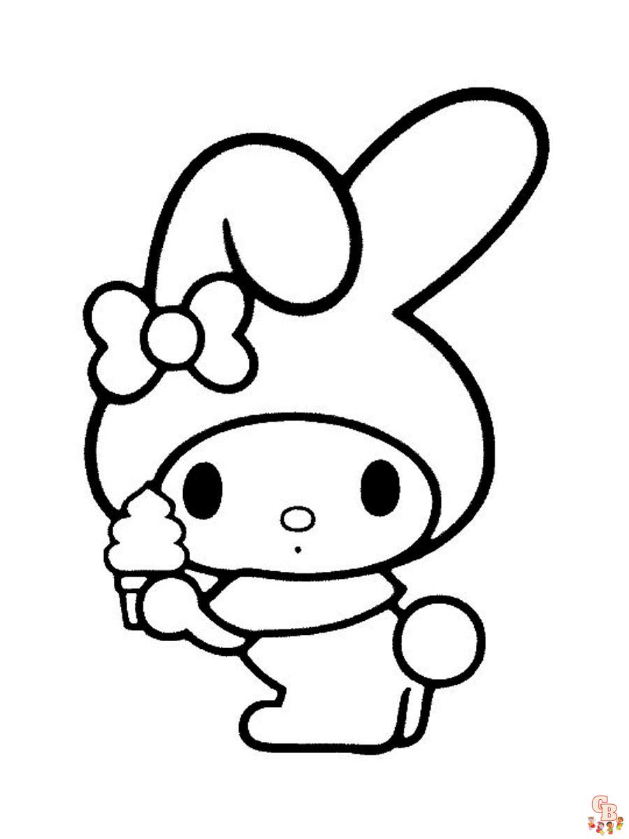 Top my melody coloring pages for kids