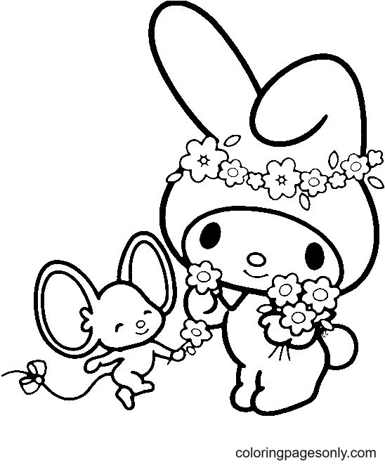 My melody coloring pages printable for free download