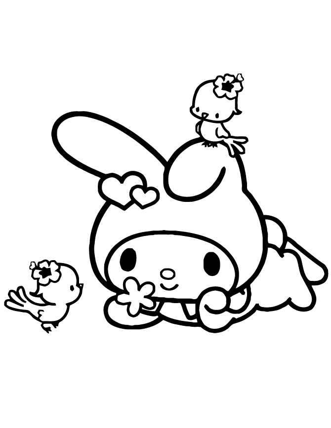 My melody coloring pages