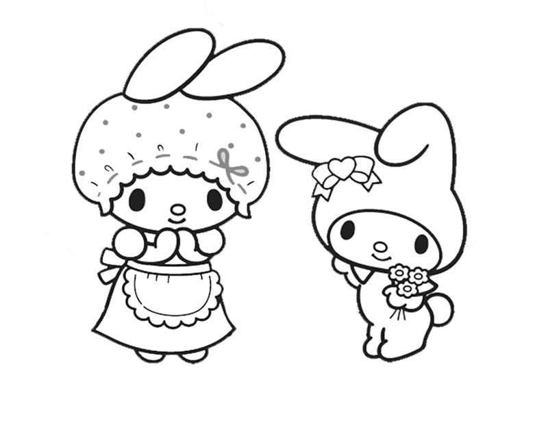 My melody coloring pages