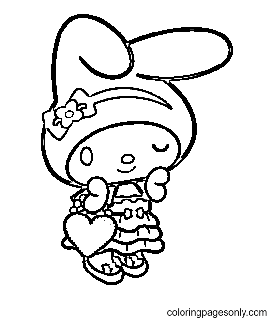 My melody coloring pages printable for free download