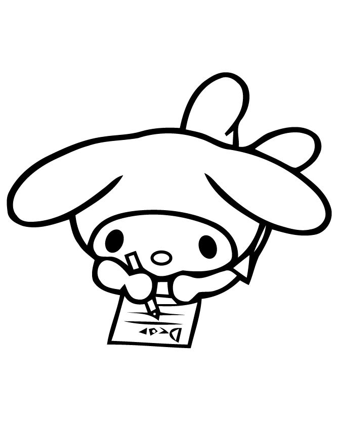 My melody coloring pages