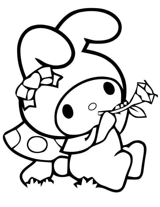 My melody coloring pages