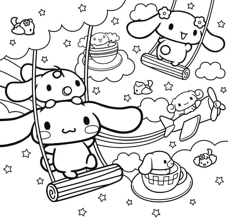 Sanrio coloring pages printable