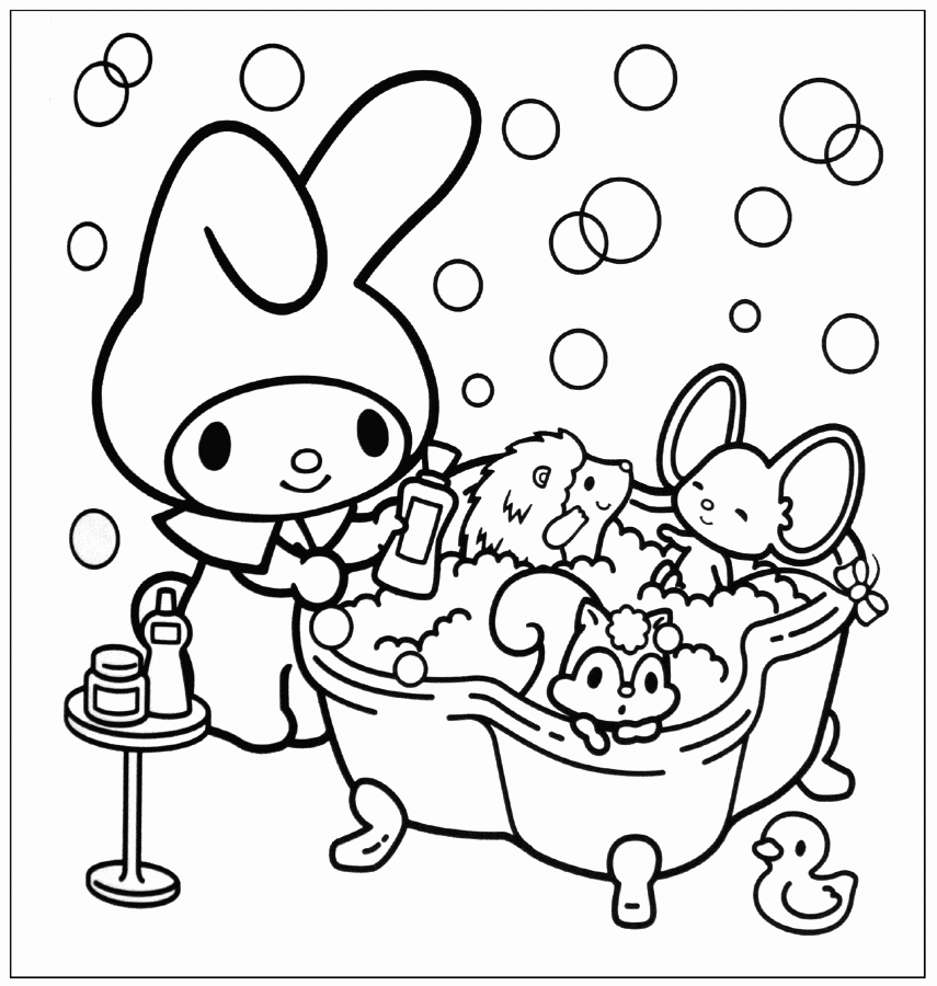 My melody coloring pages