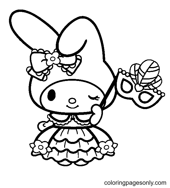 My melody coloring pages