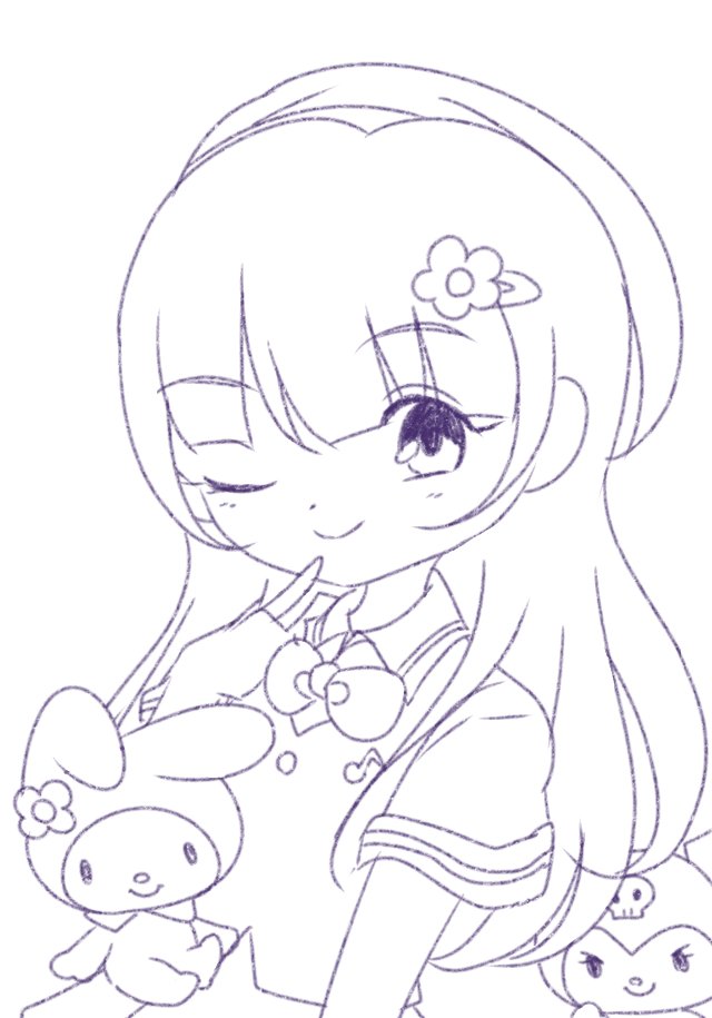 Moved â on x ive been obsessed with the unreleased sanrio anime magical rionchan and since there doesnt seem to be a my melody character i made my own oc for it