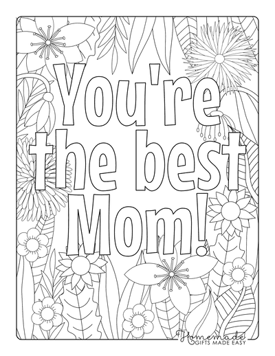 Free printable mothers day coloring pages for kids