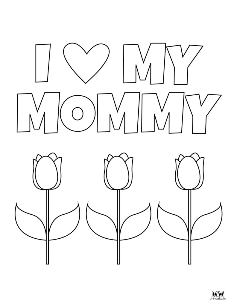 Mothers day coloring pages