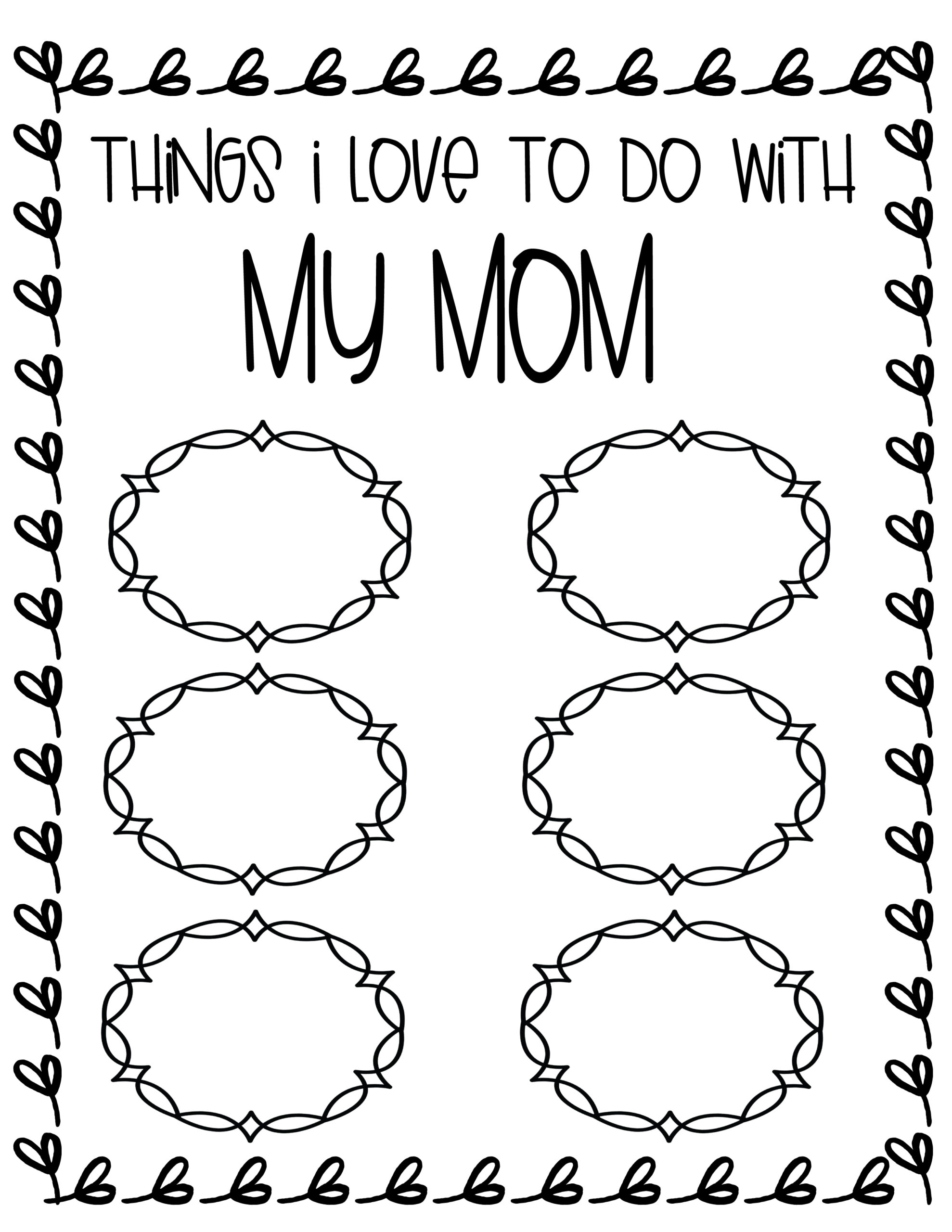 Celebrate mothers day with our all about my mom activity book