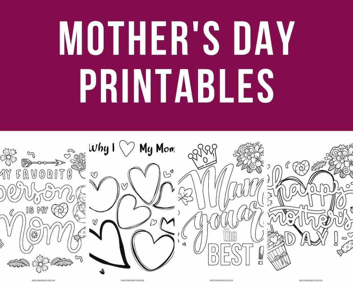 Free printable mothers day worksheets and coloring pages for kids