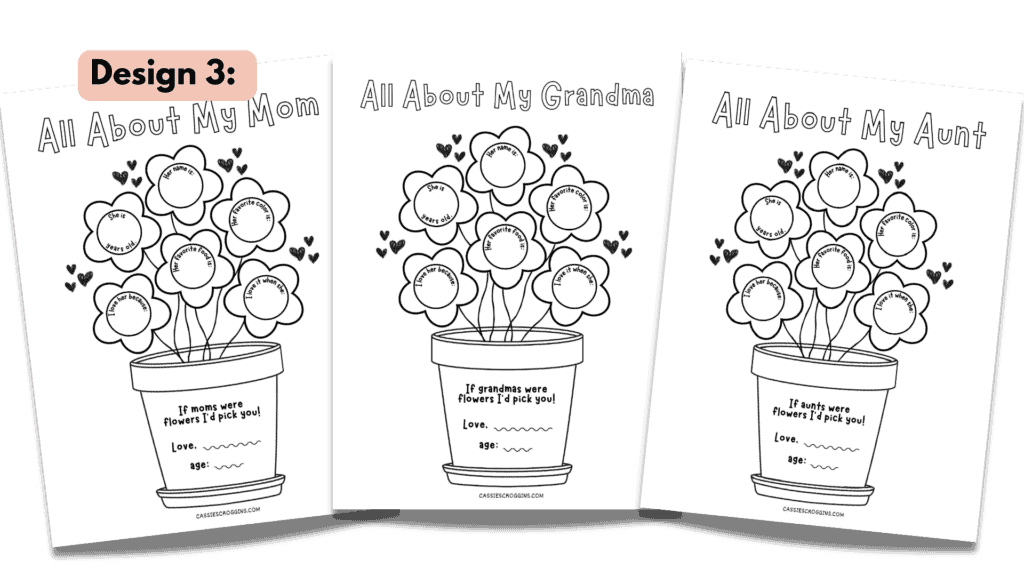 Free all about my mom printable mom questionnaires grandma and aunts too