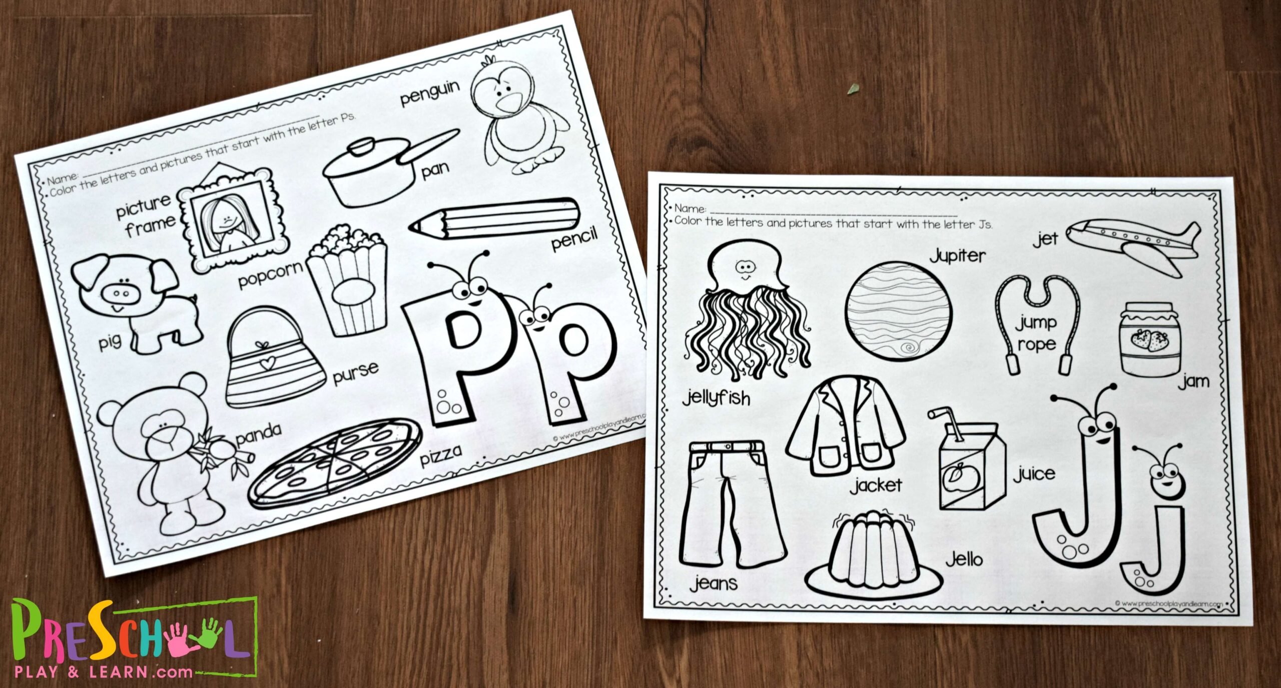 Free printable alphabet coloring pages for preschoolers