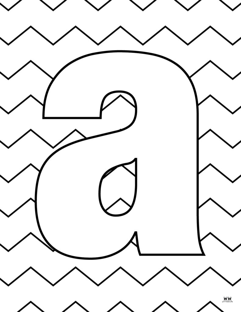 Letter a coloring pages