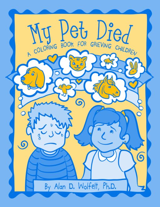 My pet died a coloring book for grieving children â forever loved pet aquamation