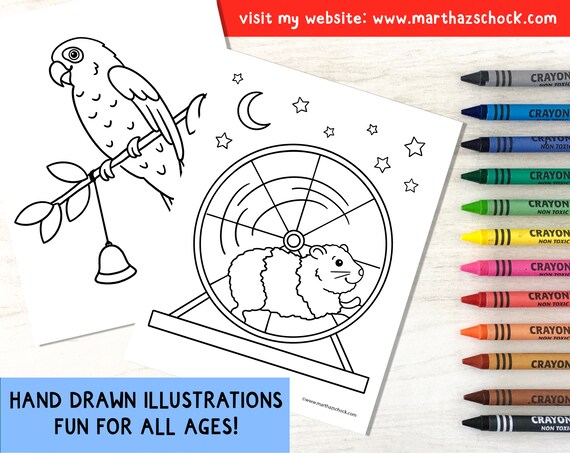 Pets coloring pages pet friends coloring pages favorite pets coloring sheets pets coloring pages printable instant download pet coloring