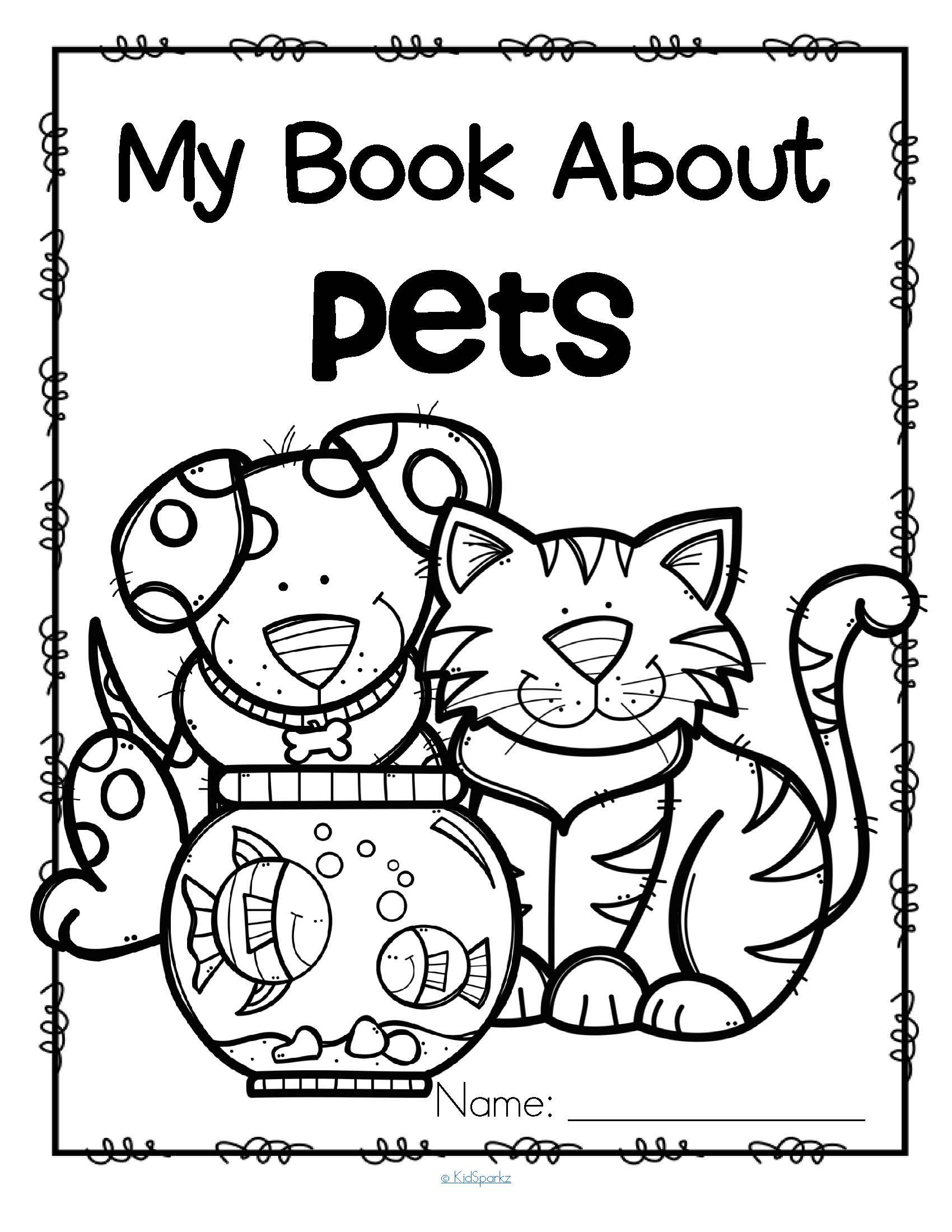 Pet animals coloring pages pets preschool pets preschool theme preschool pets unit