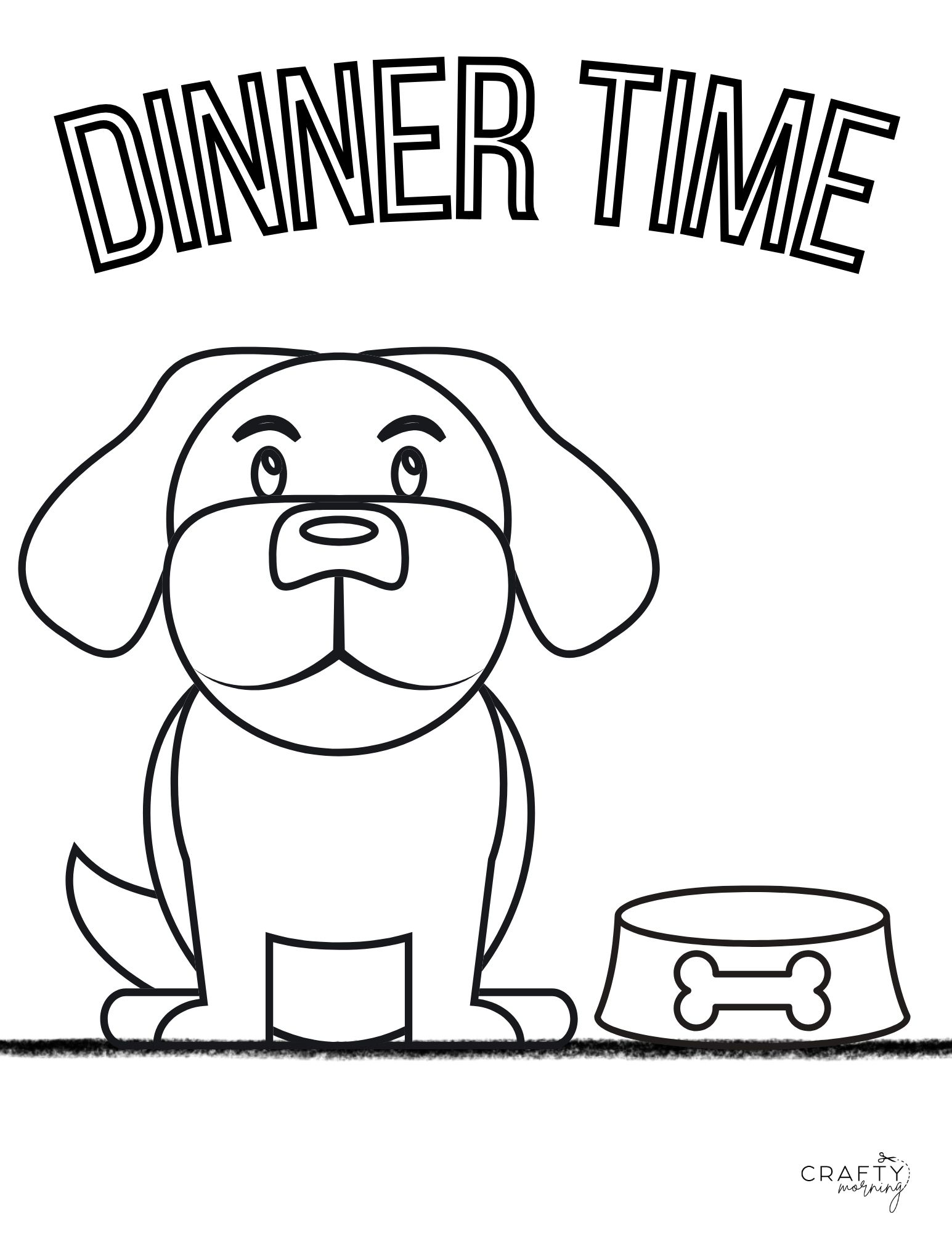 Cute dog coloring pages to print