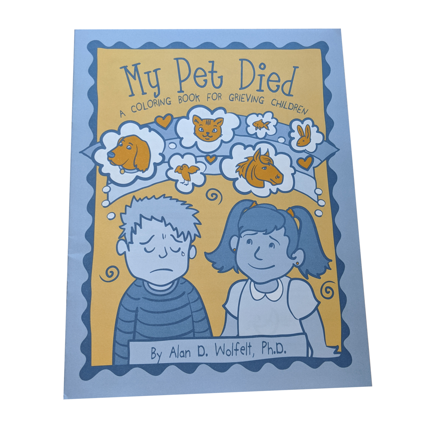 My pet died a coloring book for grieving children â forever loved pet aquamation