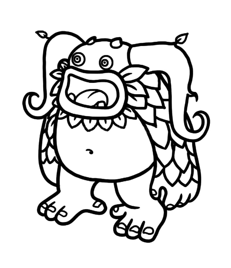 Entbrat from my singing monsters coloring page