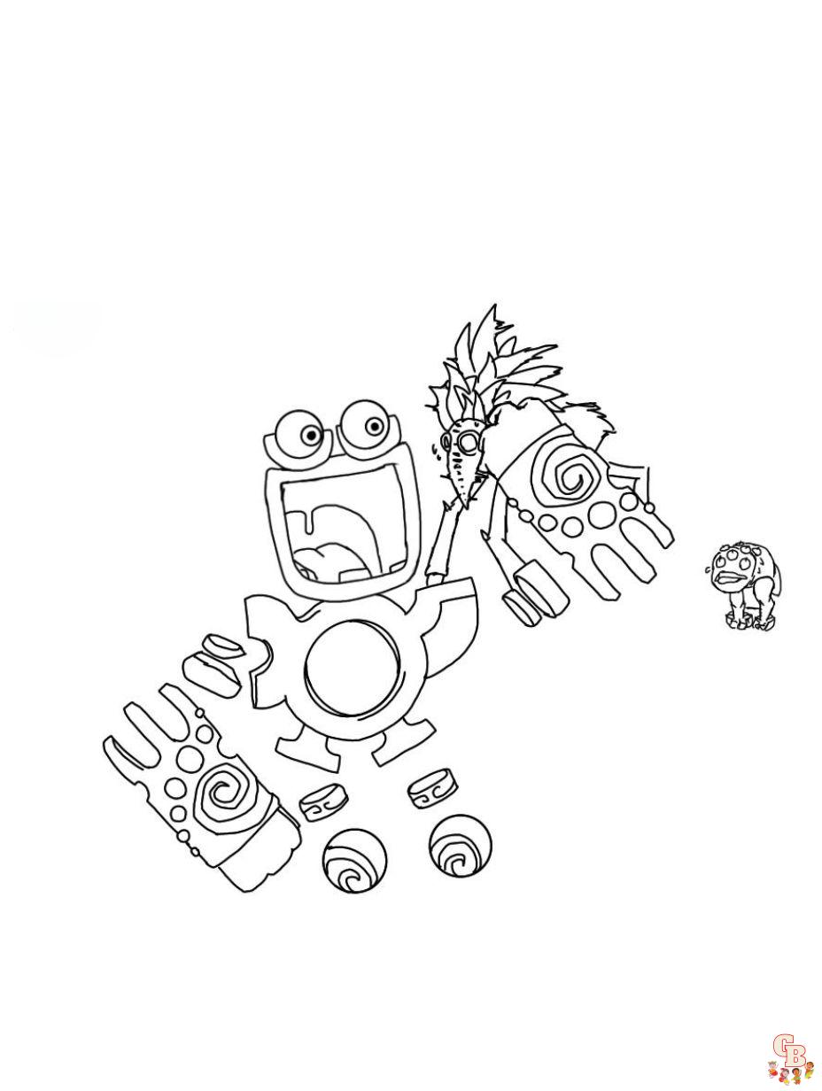 Explore the world of wubbox with engaging coloring pages