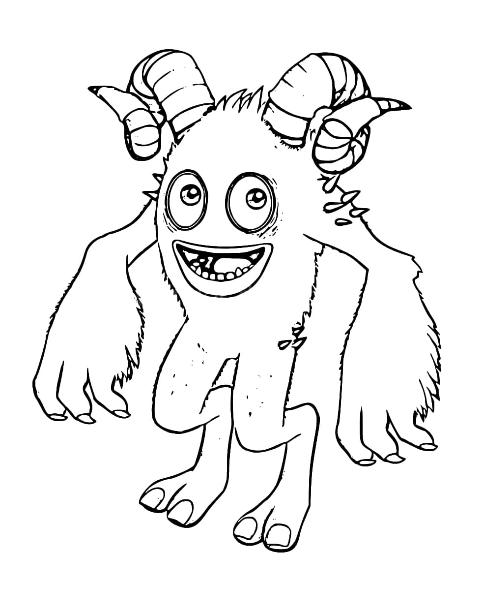 Tawkerr from my singing monsters coloring page