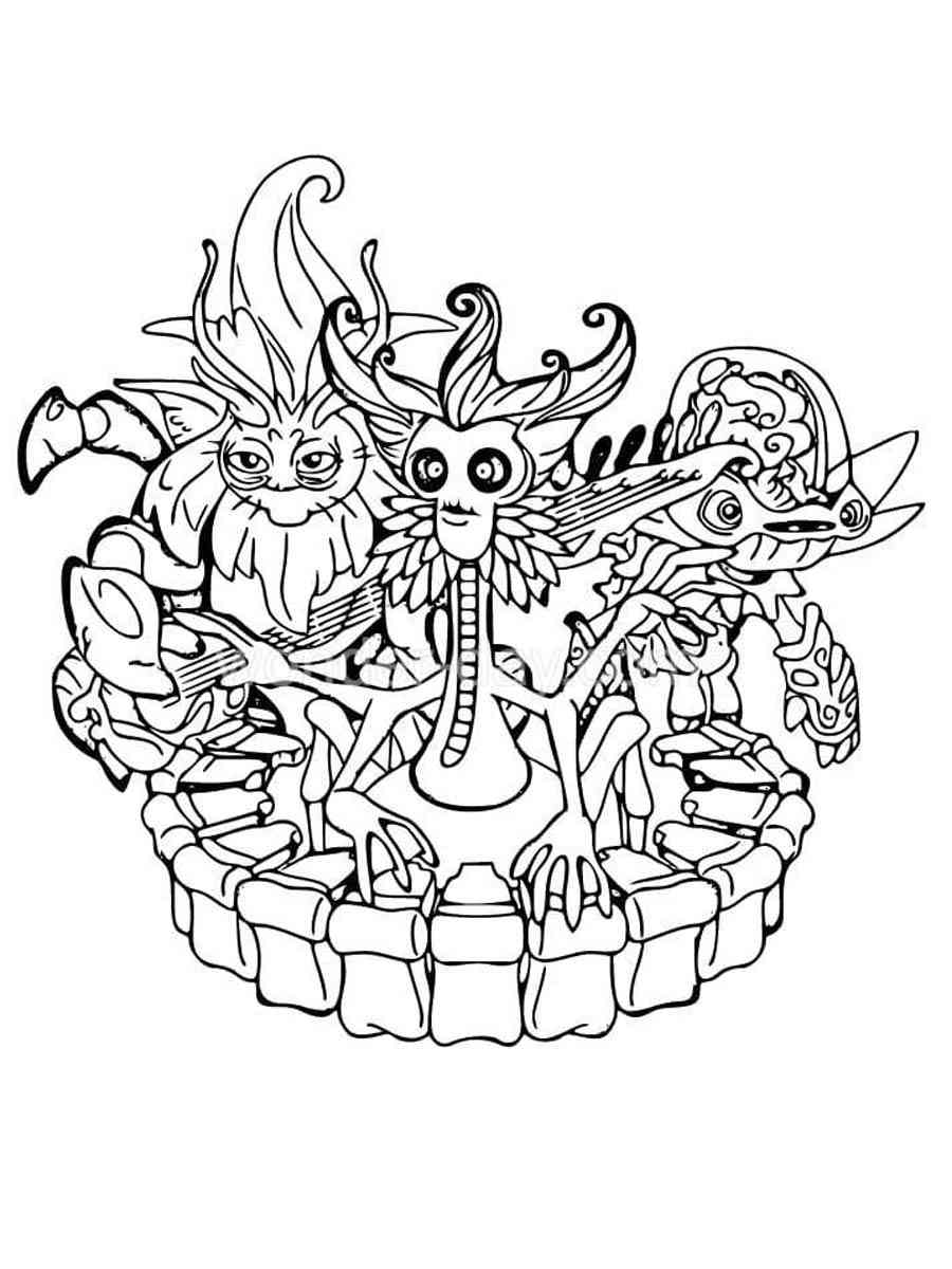 My singing monsters coloring pages