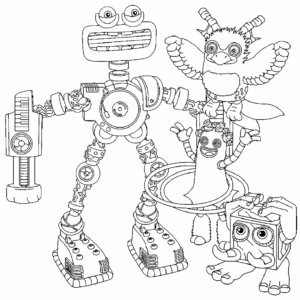 Wubbox coloring pages printable for free download
