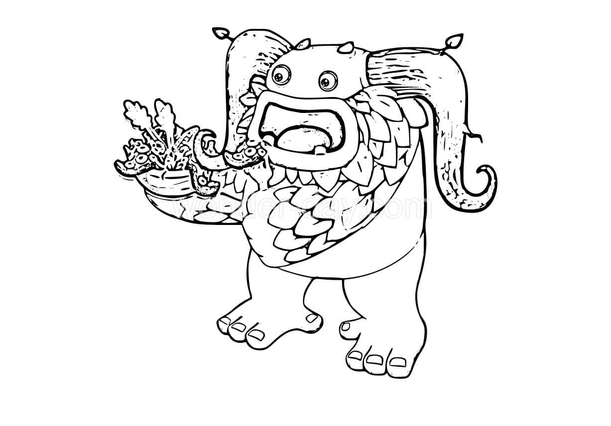 My singing monsters coloring pages wonder day â coloring pages for children and adults
