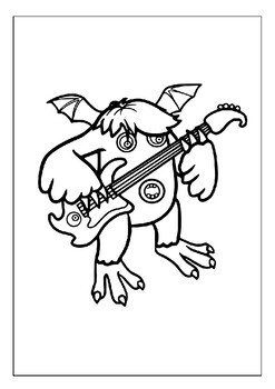 My singing monsters coloring pages a fun activity for kids of all ages