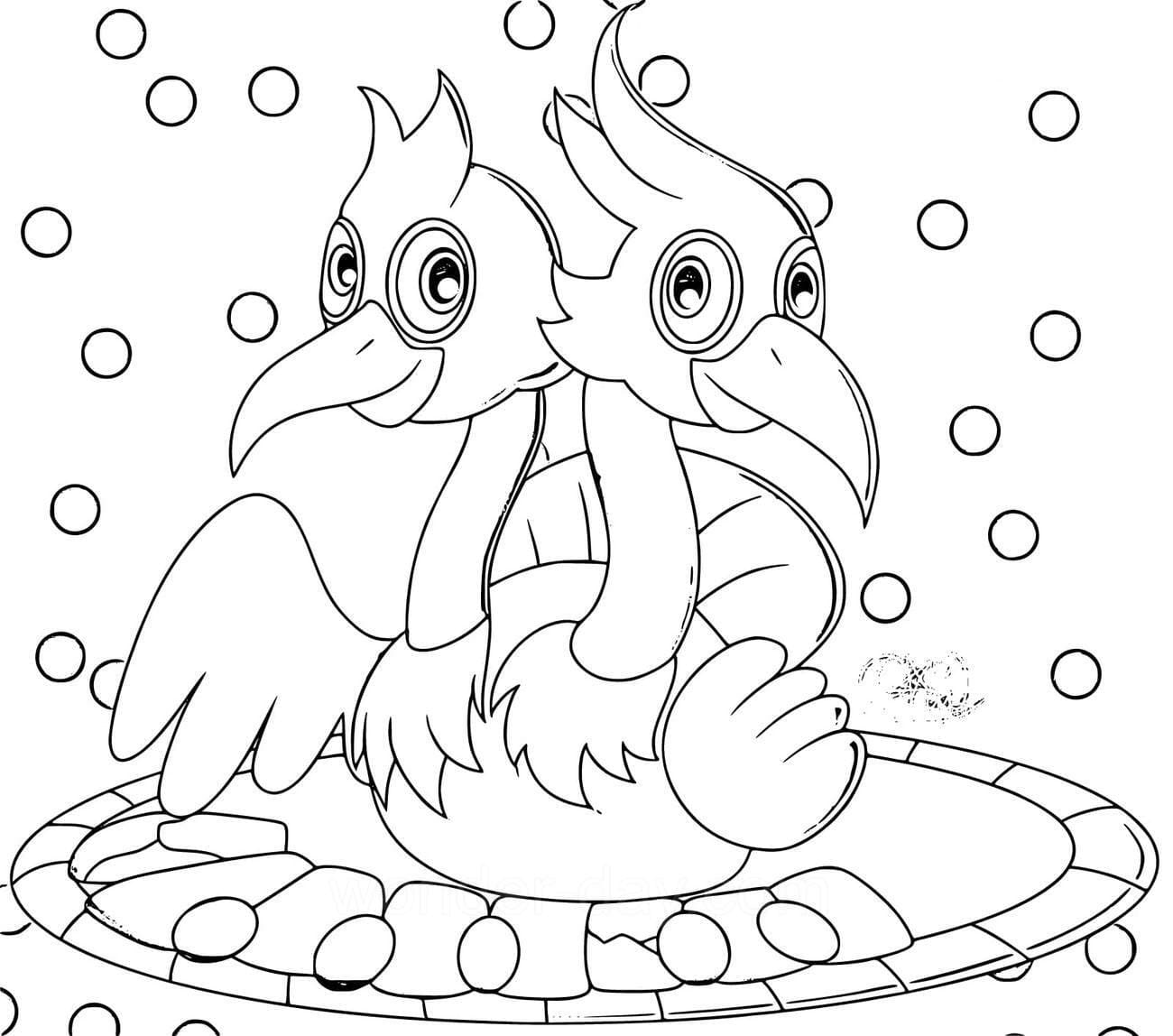 Quibble from my singing monsters coloring page
