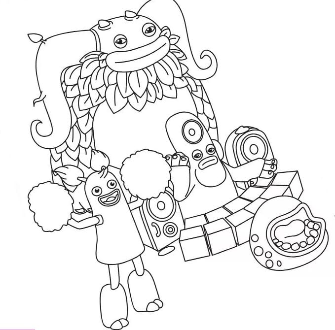 My singing monsters coloring pages
