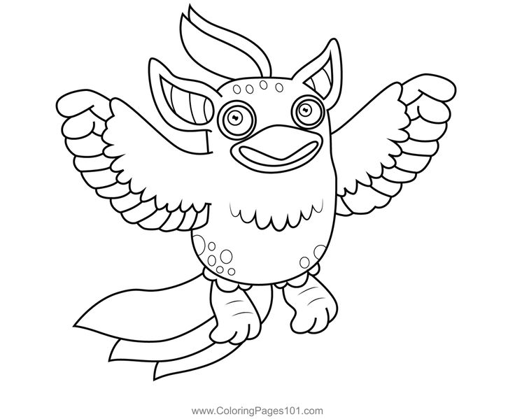 Tweedle my singing monsters coloring page monster coloring pages singing monsters coloring pages