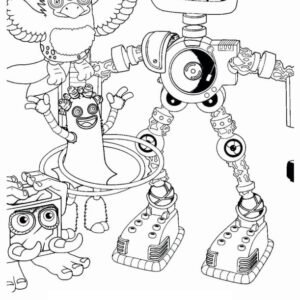 Wubbox coloring pages printable for free download