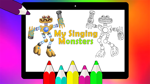 Mammott monsters coloring book