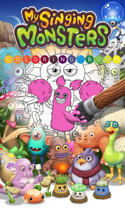 My singing monsters coloring book by big blue bubble